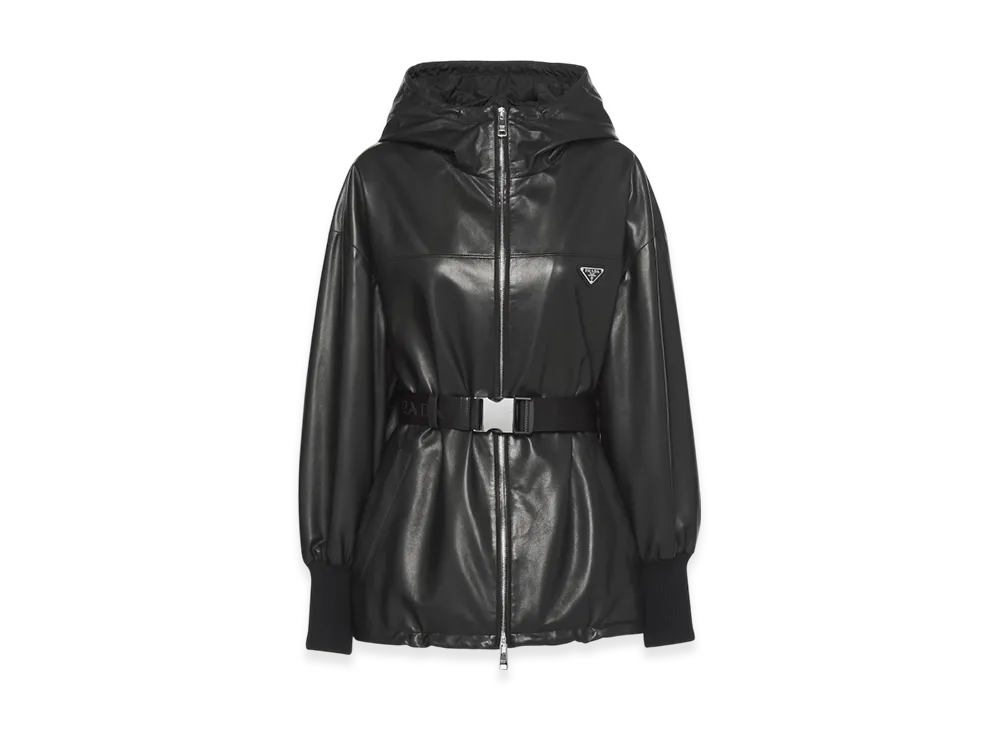 PRADA Women's Nappa Leather Jacket "Black"