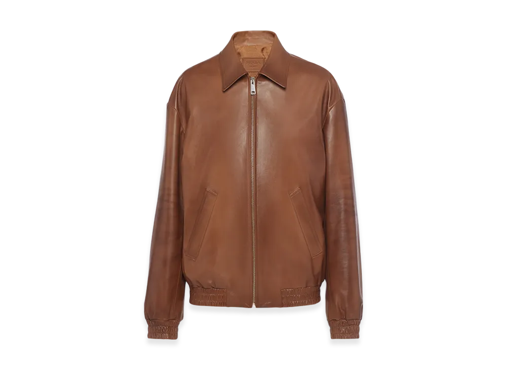 PRADA Women's Nappa Leather Jacket "Caramel"