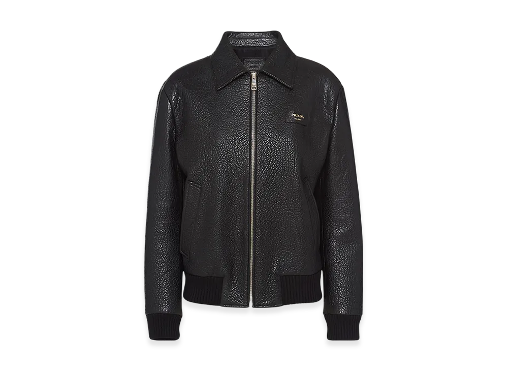 PRADA Women's Nappa Leather Jacket "Black"