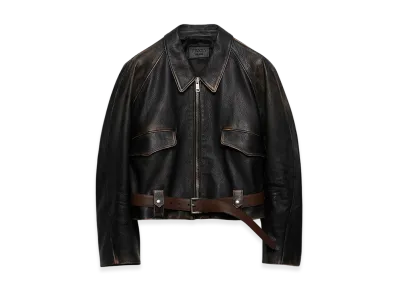 PRADA Women's Leather Jacket "Black"