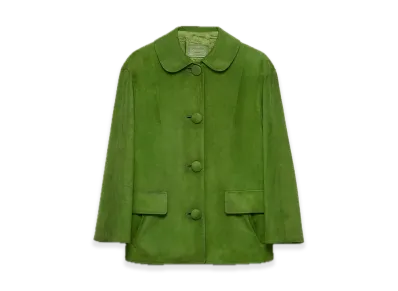 PRADA Suede Jacket "Light green"