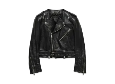 PRADA Women's Leather Biker Jacker "Black"