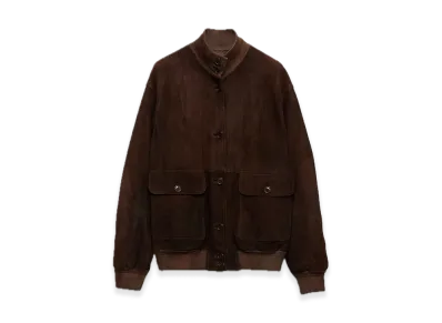 PRADA Suede Jacket "Dark brown"