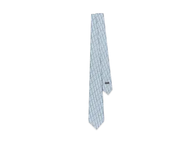 Dior Oblique Pixel Tie Silk "Light Blue/Blue"