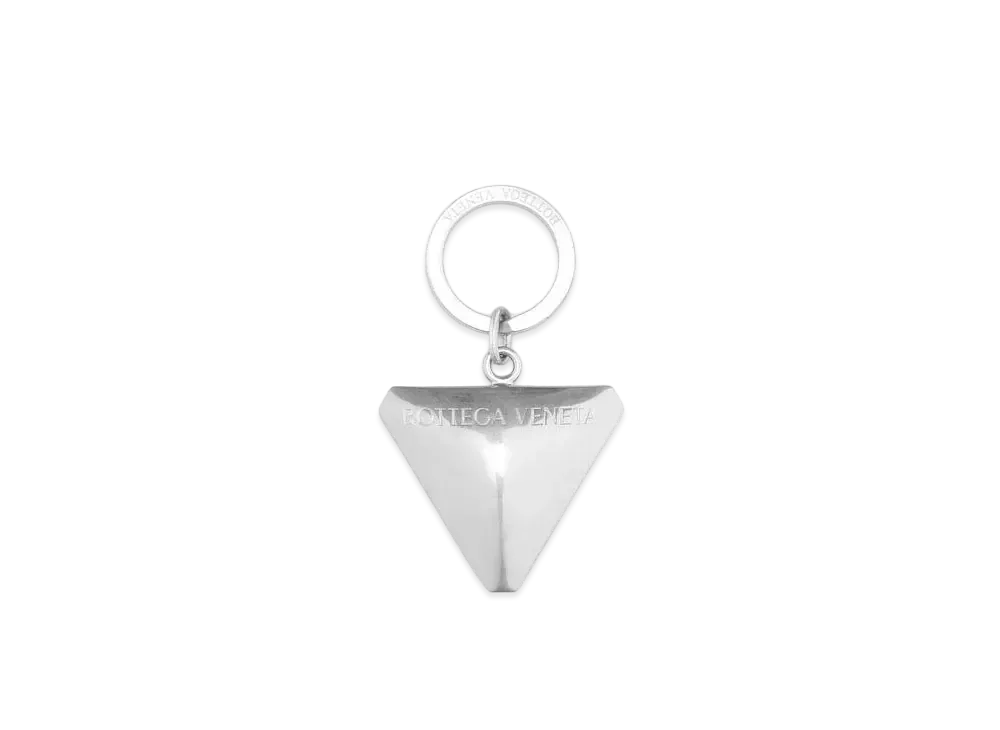 Bottega Veneta Key Ring "Argento Vibrato"