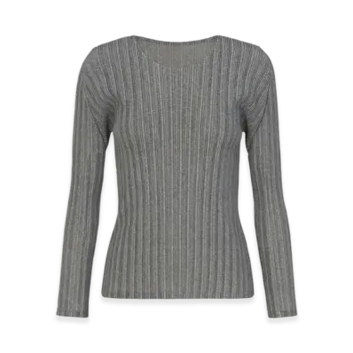 PLEATS PLEASE ISSEY MIYAKE Rib Pleats Basics "Light Gray"