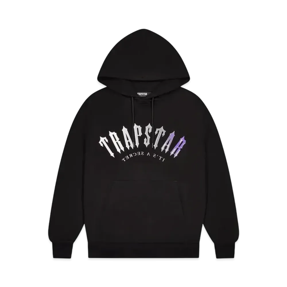 TRAPSTAR Decoded Hooded Gel Tracksuit "Black/Purple"