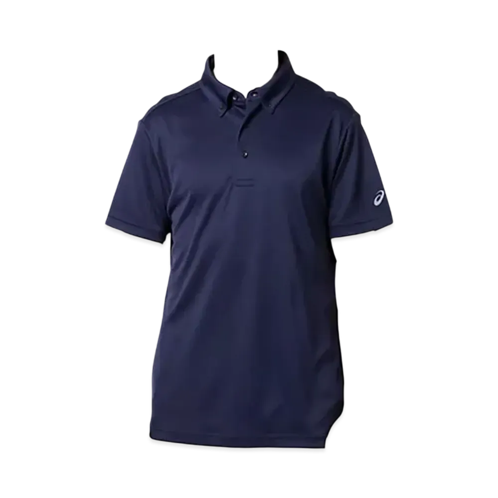Asics Button Down Polo Shirt "Navy"