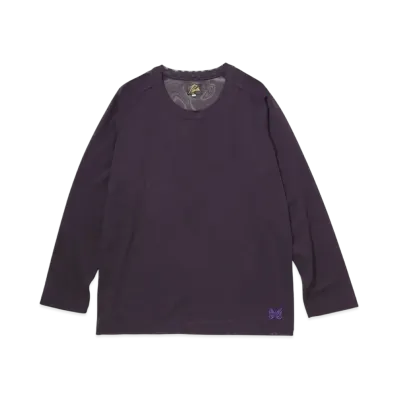 NEEDLES L/S U Neck Tee - Poly Mesh "Purple"