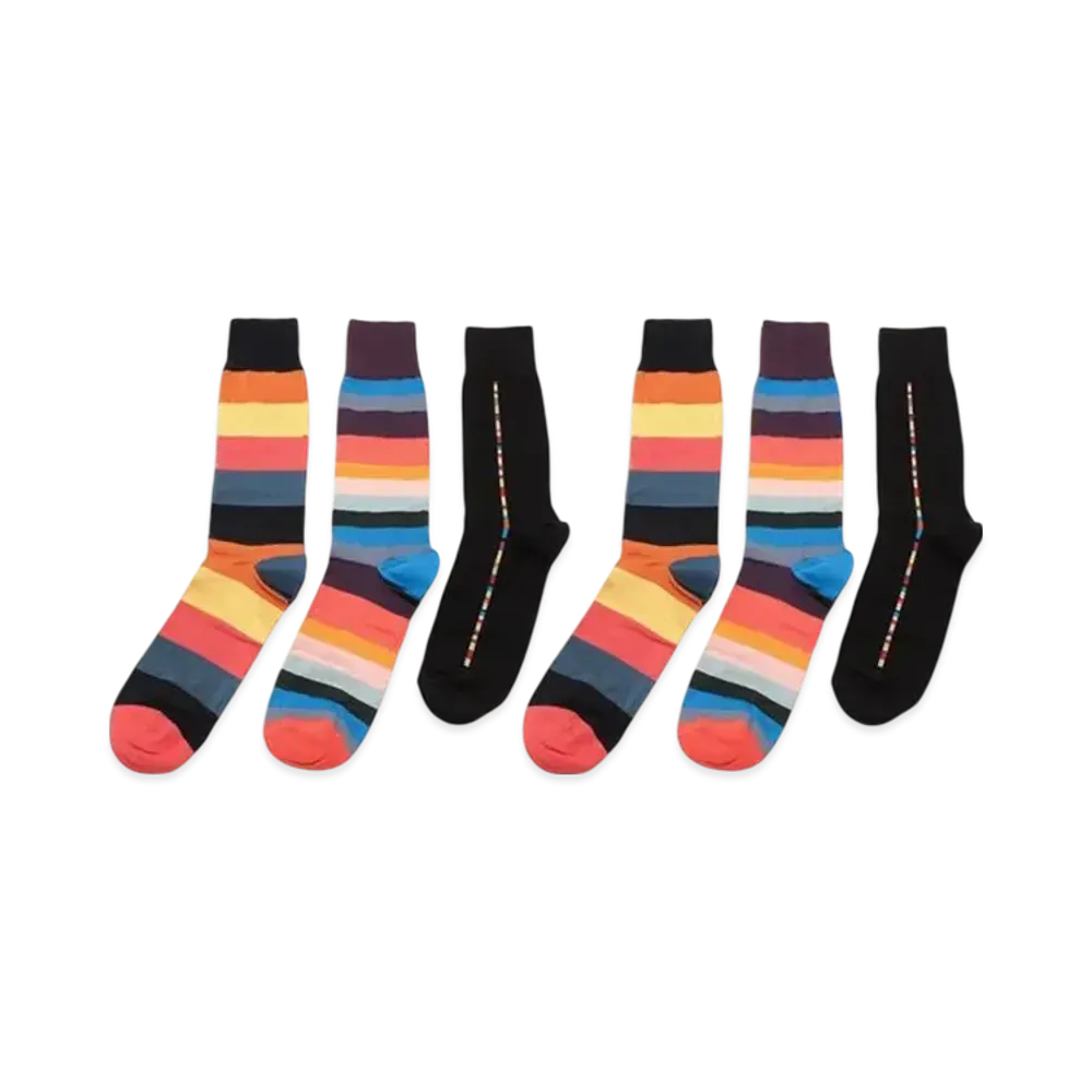 Paul Smith 6 Pair Socks Set "Multi"