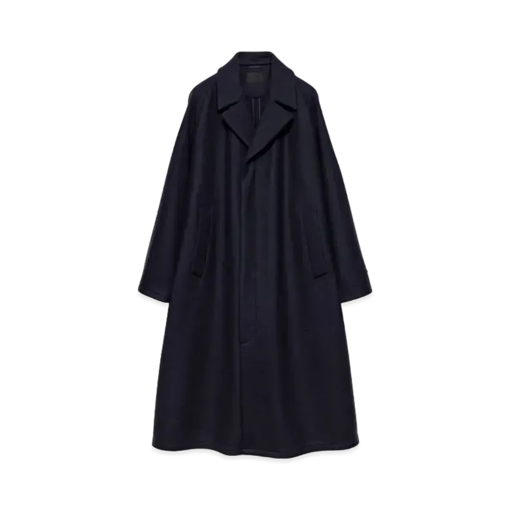 PRADA Men's Wool Blend Coat "Navy"