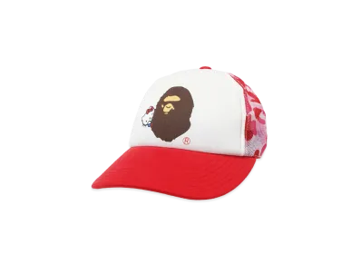 A BATHING APE x Hello Kitty Ladies ABC Camo Mesh Cap "Pink"