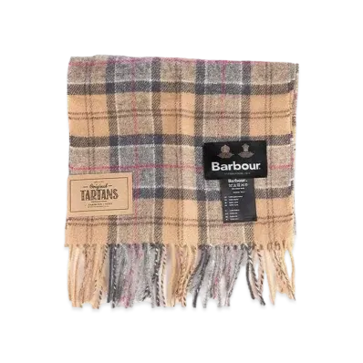 Barbour Wool Tartan Scarf "Gray"
