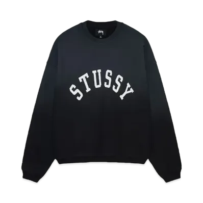 Stussy Sun Faded Oversized Crew "Black"