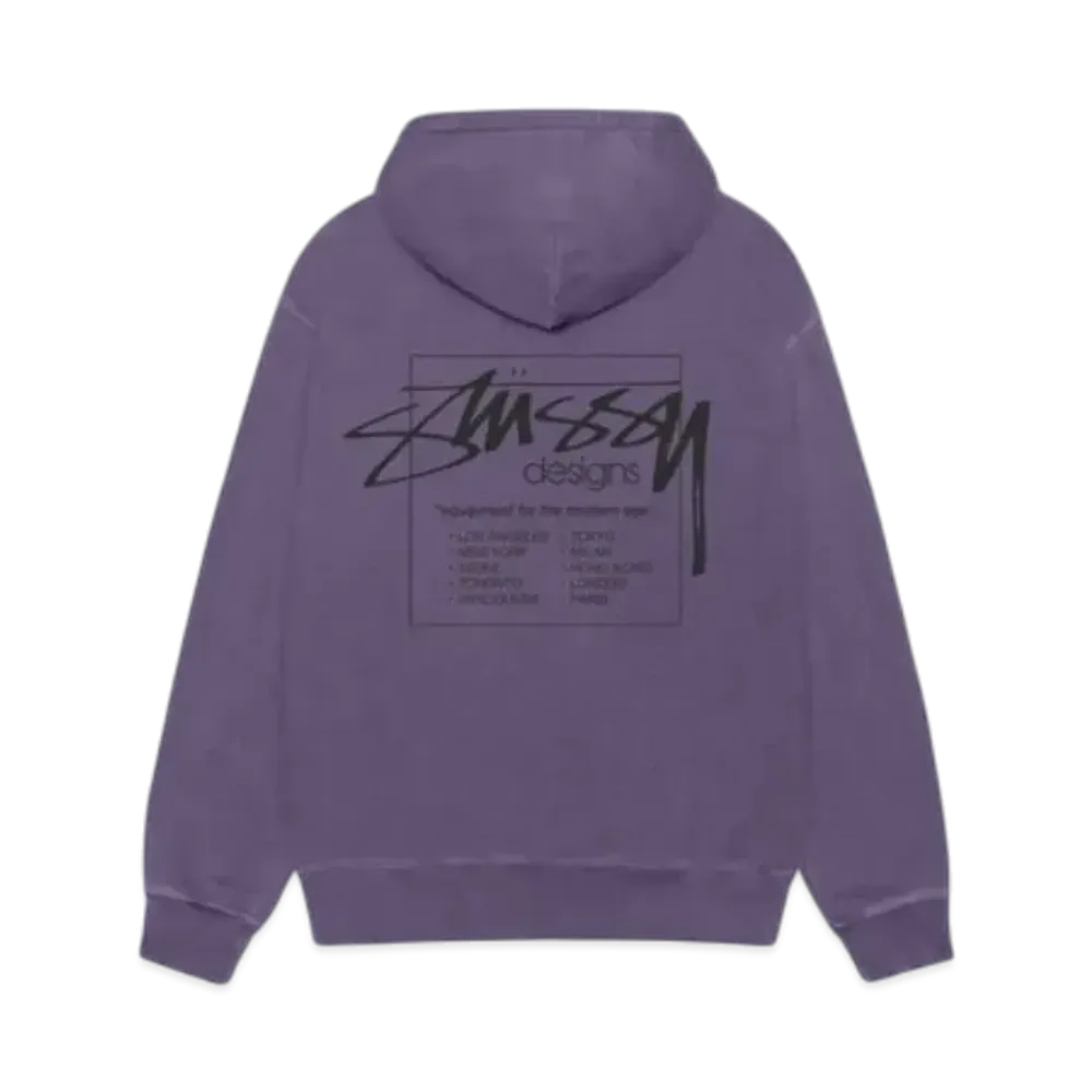 Stussy Modern Age Hoodie Pigment Dyed "Grape"