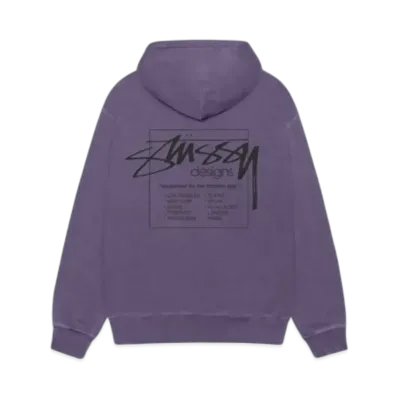 Stussy Modern Age Hoodie Pigment Dyed "Grape"
