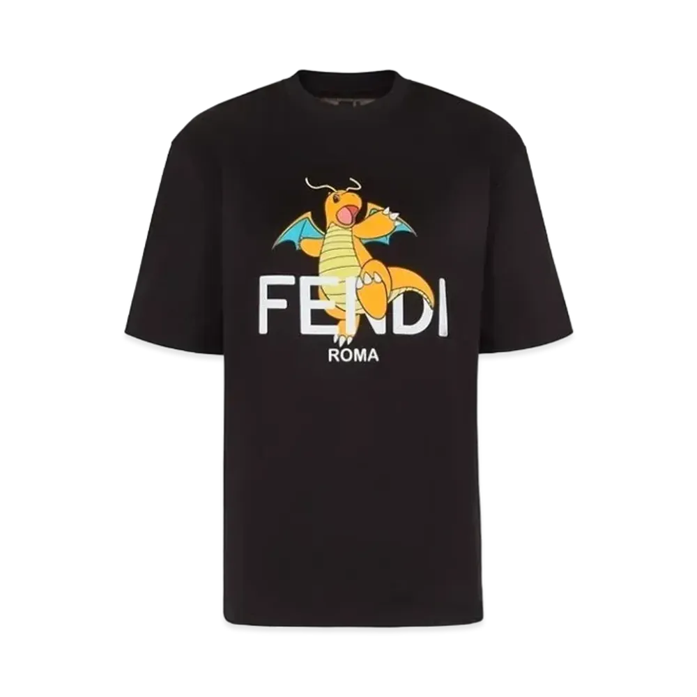 Pokemon x Fragment x FENDI Women's Dragonite T-shirt "Black"