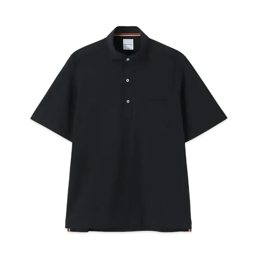 Paul Smith Solid Pique Polo Shirt "Black"