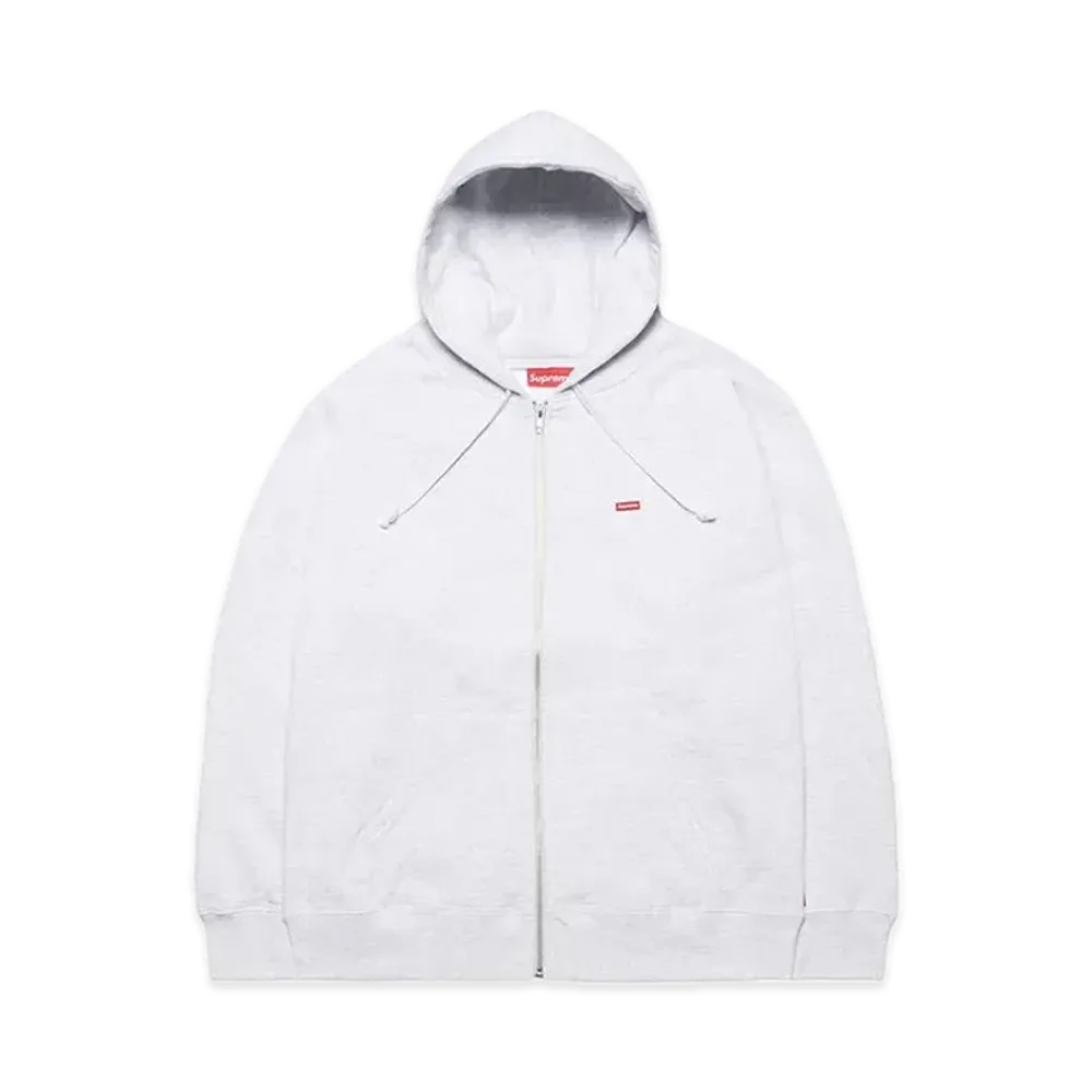 Supreme Small Box Zip Up Hooded Sweatshirt "Ash Grey"