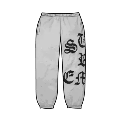 Supreme Cut Out Sweatpant "Heather Grey"