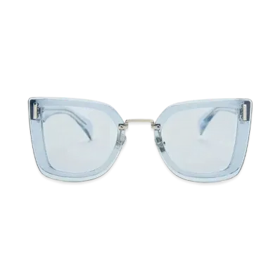 CHARLES & KEITH Recycled Acetate Geometric Butterfly Sunglasses "Blue"