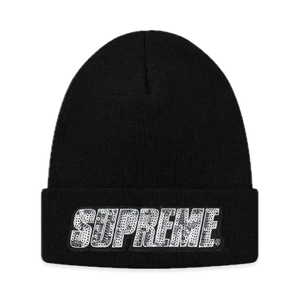 Supreme Sequin Beanie "Black"