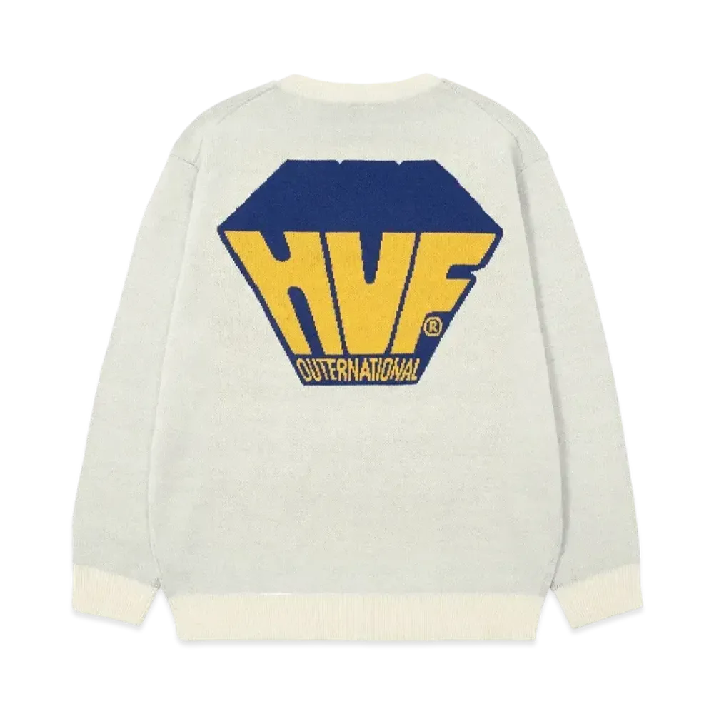 HUF Big Block Crew Sweater "White"