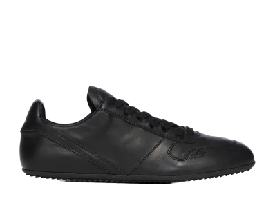 Rick Owens Women's SS26 Minimal Sneaks Linus Lamb Leather "Black"
