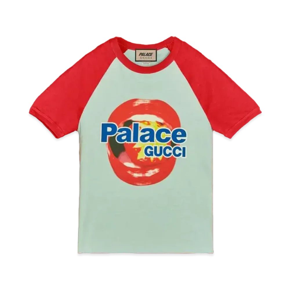 PALACE GUCCI Printed Cotton Jersey T-shirt "White"