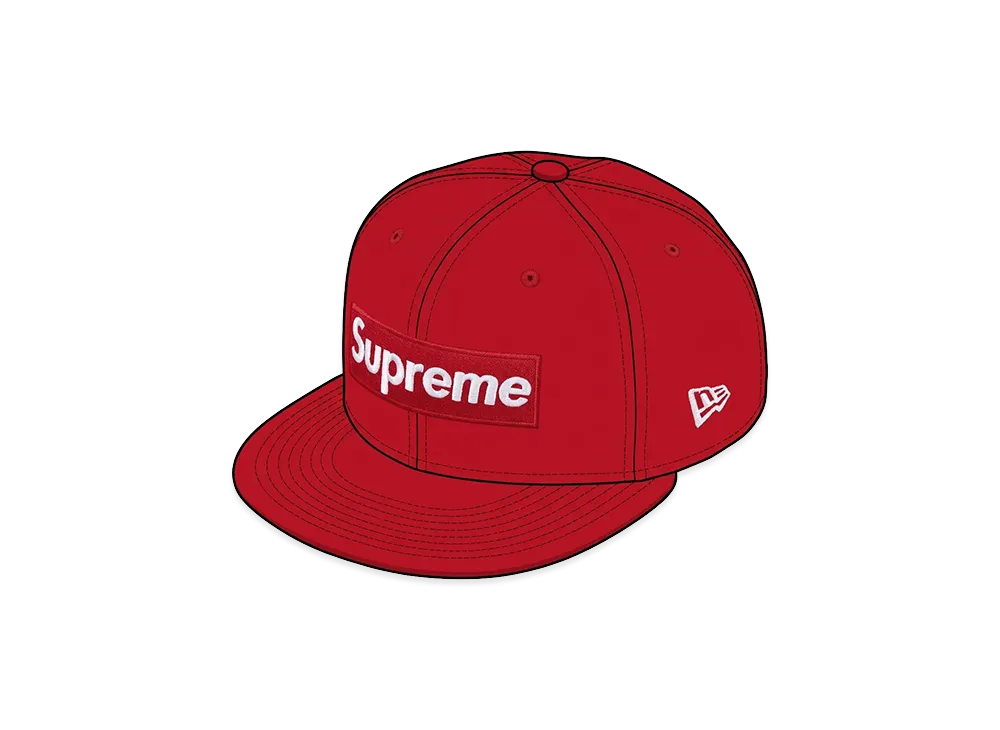 Supreme Ghostface Box Logo New Era "Red"