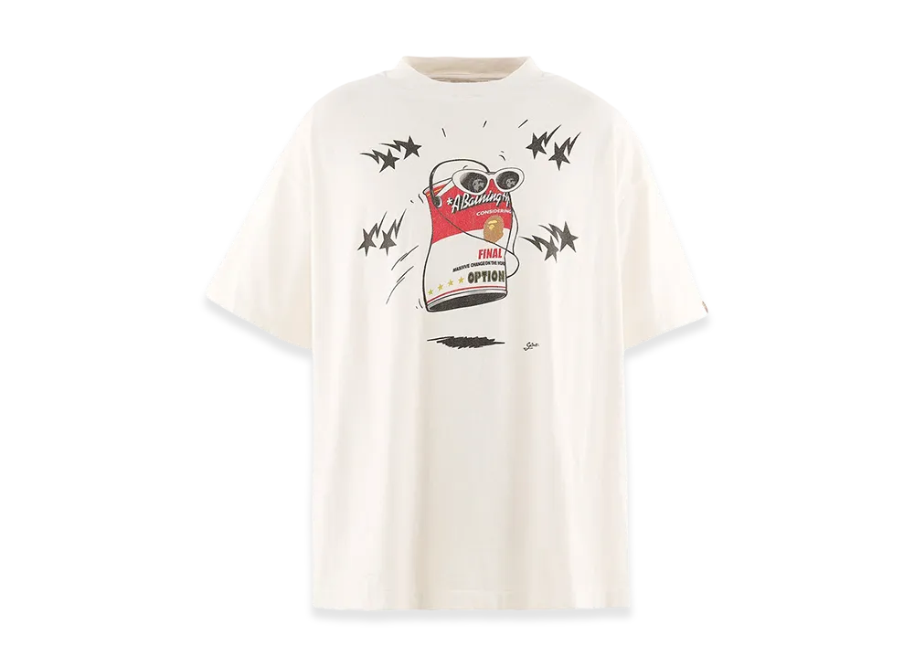SAINT Mxxxxxx x A BATHING APE Bape SS T-Shirt/Jump "White"