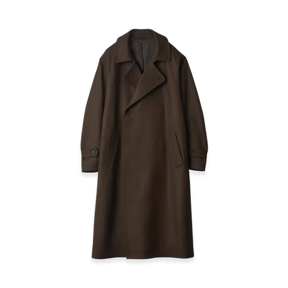 ssstein Oversized Double Breasted Coat "Grey Brown"