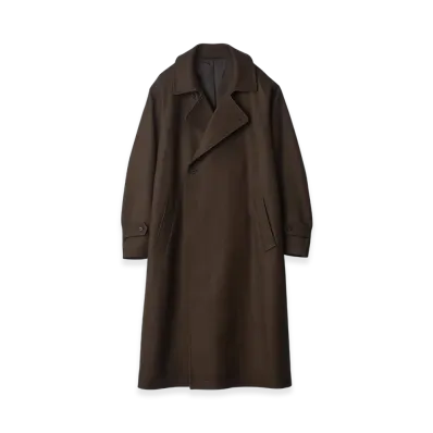 ssstein Oversized Double Breasted Coat "Grey Brown"