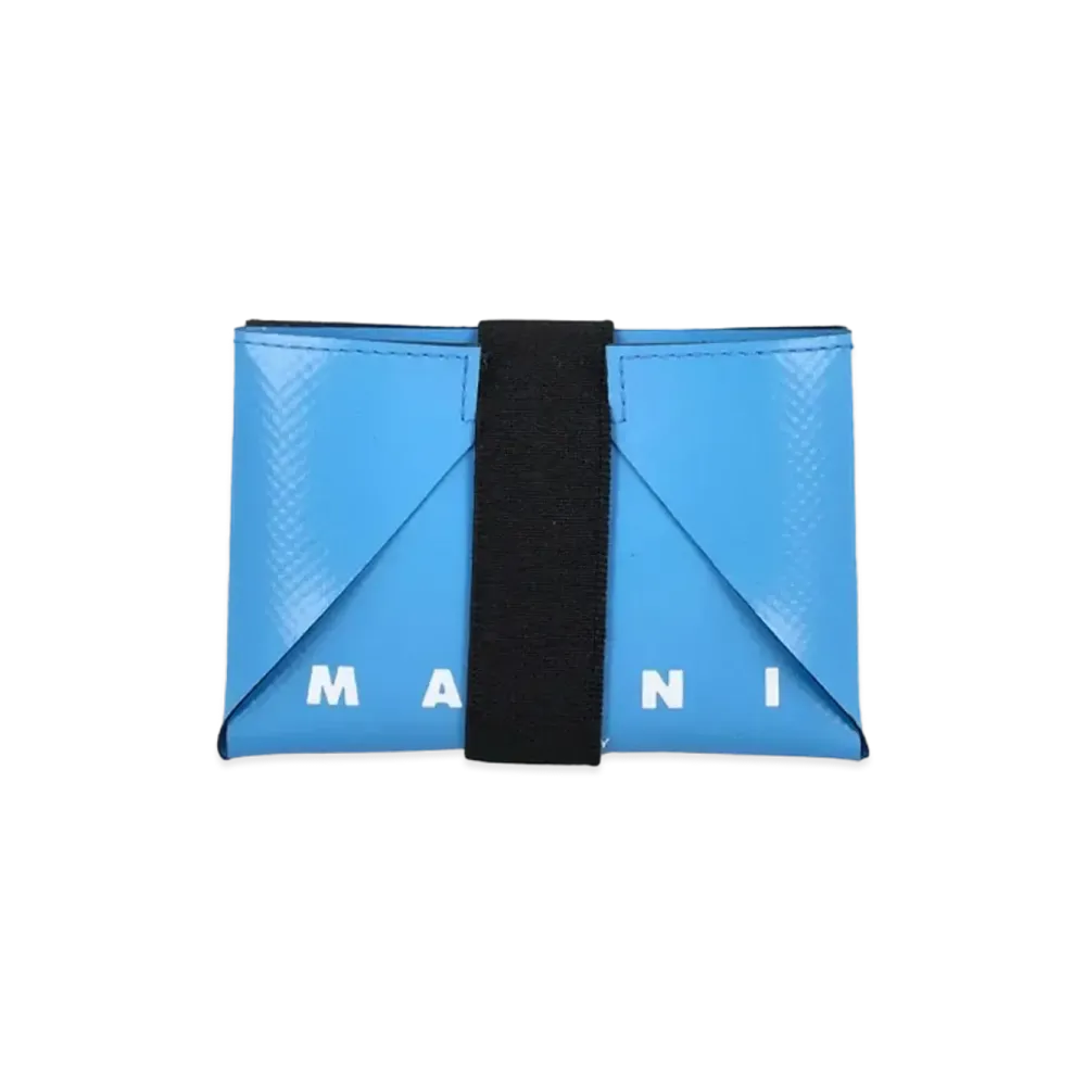 Marni Blue And Brown Credit Card Case "Azul/Coffee"