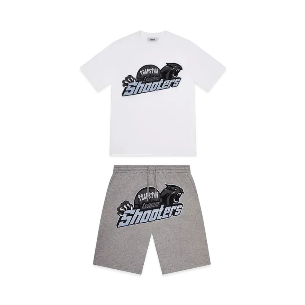 TRAPSTAR Shooters Short Set "White/Light Blue"