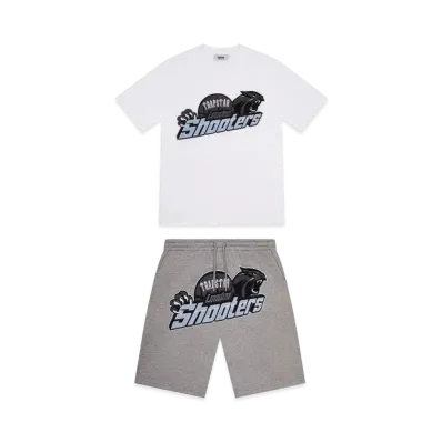 TRAPSTAR Shooters Short Set "White/Light Blue"