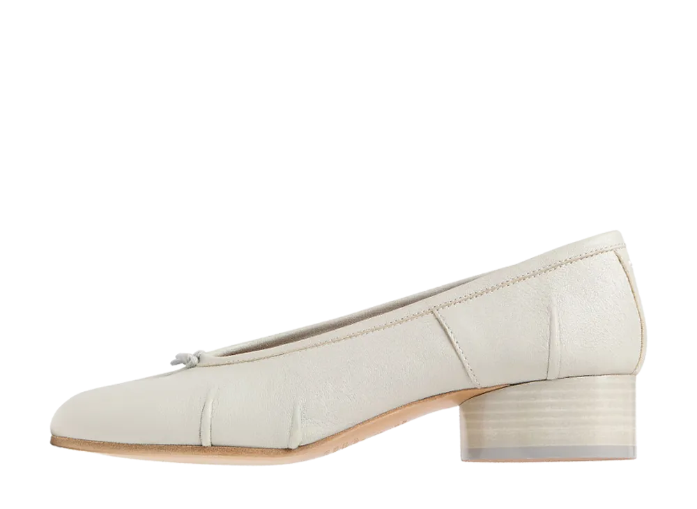 Maison Margiela Women's Tabi New Ballerina Shoes "Alabaster"