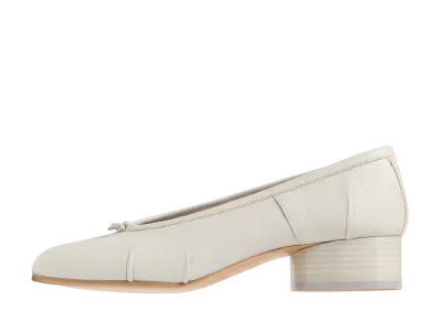 Maison Margiela Women's Tabi New Ballerina Shoes "Alabaster"