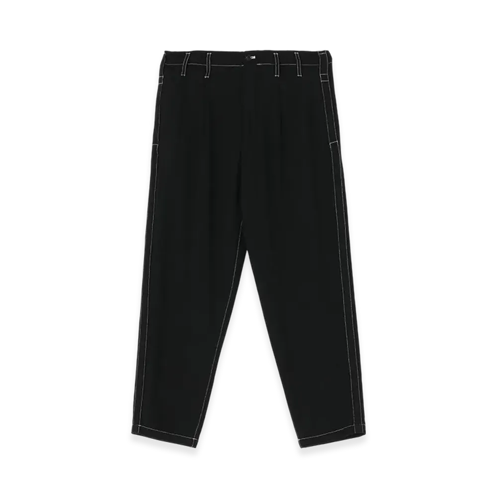 WILDSIDE YOHJI YAMAMOTO Fulling Wool Side Tape Pants "Black"