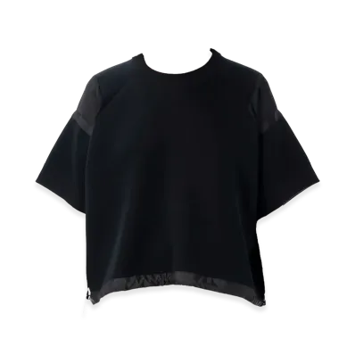 sacai Women's S/S Sweatshirt "Black"