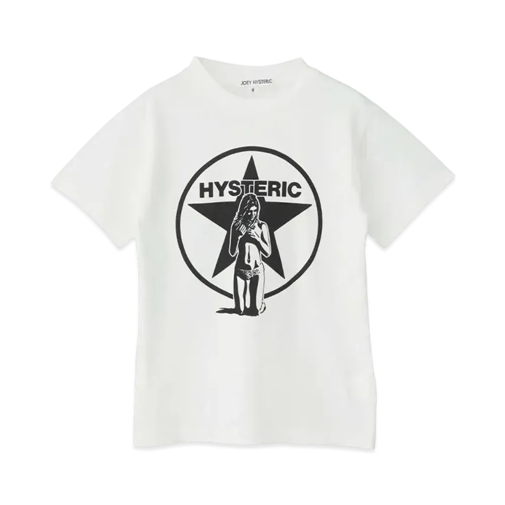 HYSTERIC GLAMOUR Kids Star Bright T-Shirt "White"