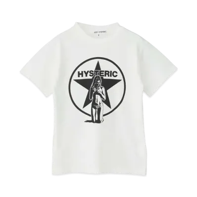 HYSTERIC GLAMOUR Kids Star Bright T-Shirt "White"