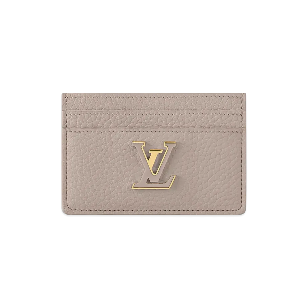 Louis Vuitton Porte Cartes Capucines Card Case "Galet"