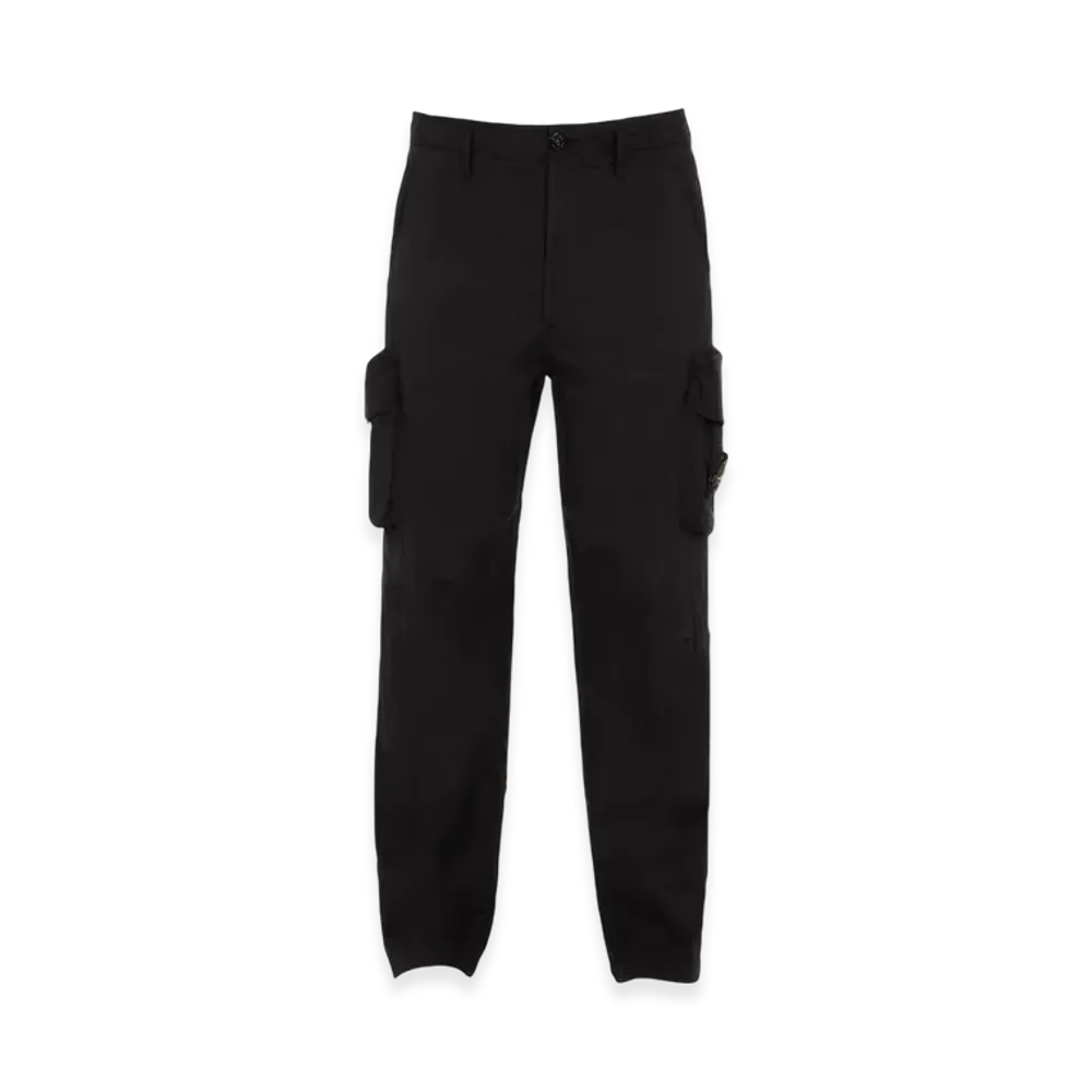Stone Island 32003 Stretch Cotton Tela Paracadute Cargo Pants - 22SS "Black"