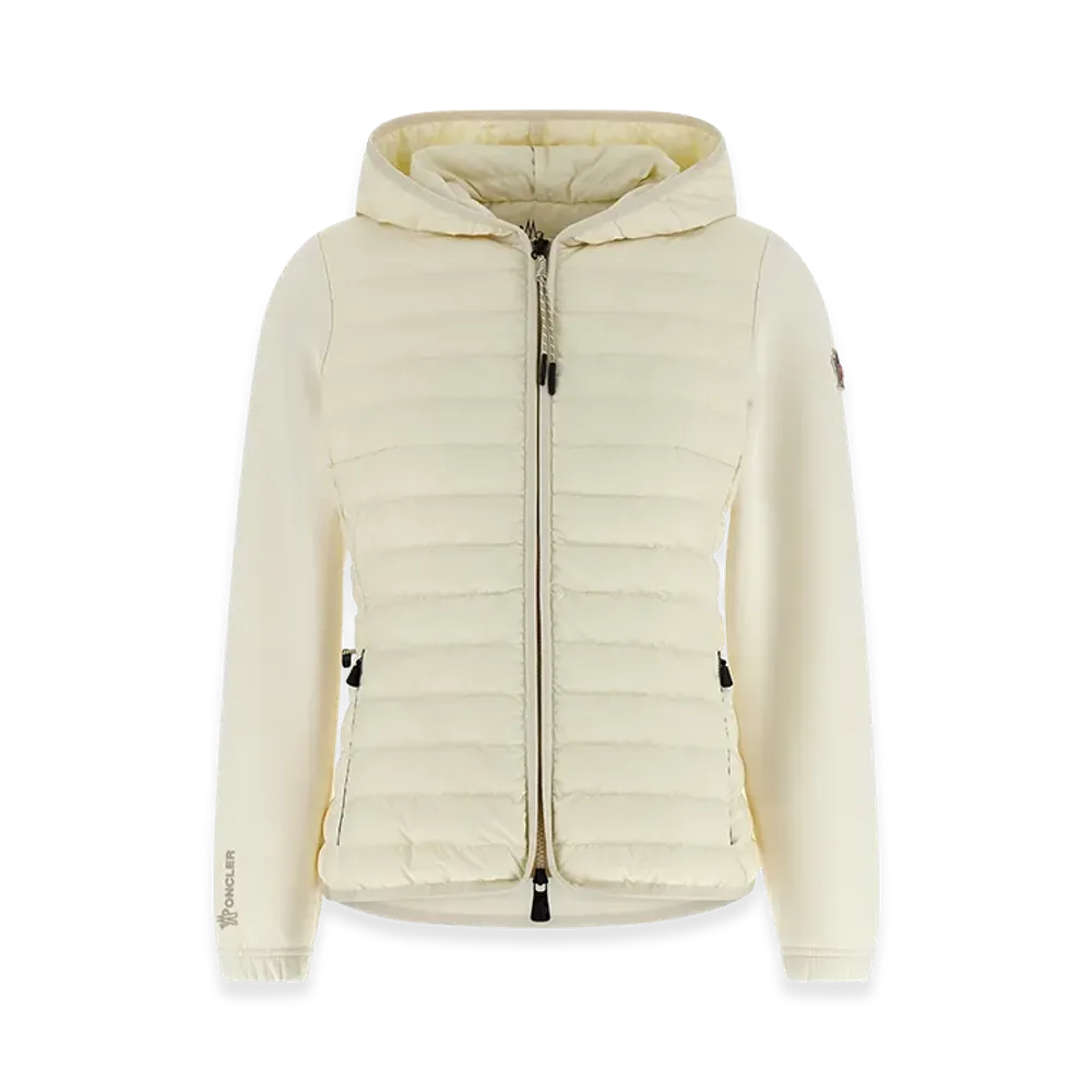 MONCLER Women's Padded Hoodie Jacket "White"