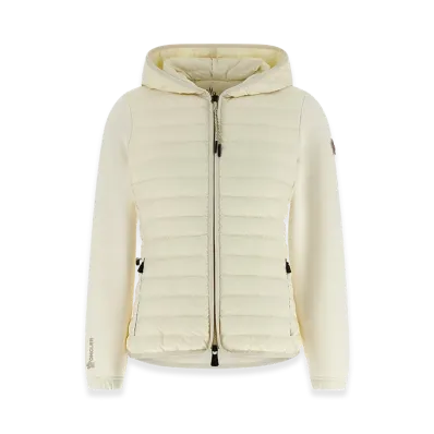 MONCLER Women's Padded Hoodie Jacket "White"