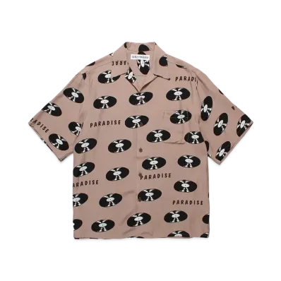 WACKO MARIA Records Hawaiian Shirt "Brown"