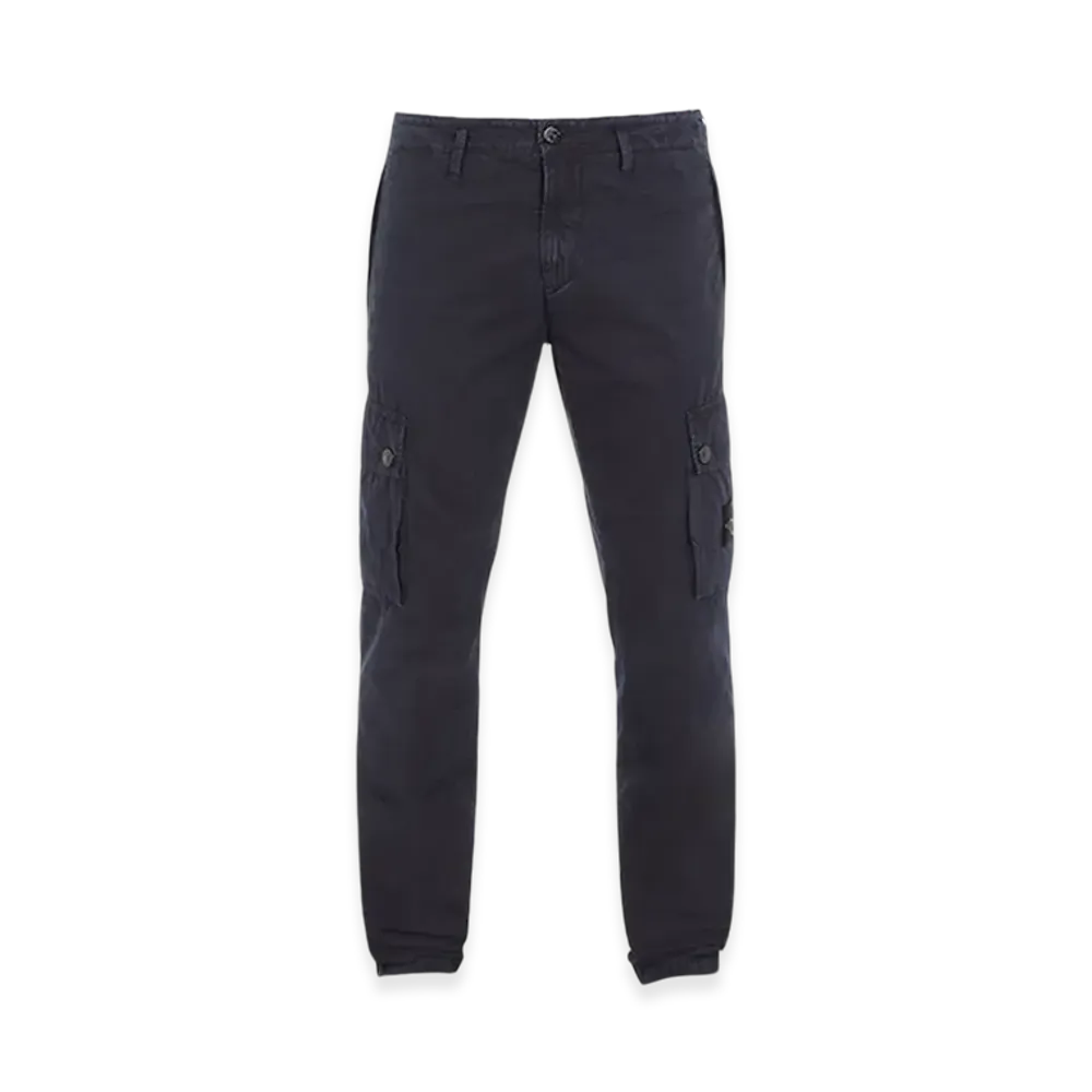 Stone Island 303WA Old Treatment Slim Fit Cargo Pants - 24SS "Blue"