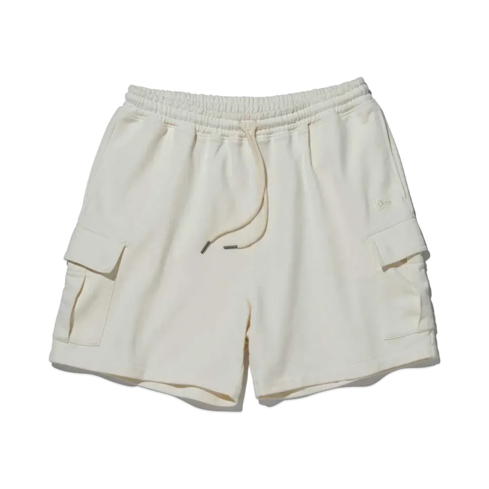 NEW ERA BLACK LABEL SS24 Sweat Cargo Short Pants "Off White"