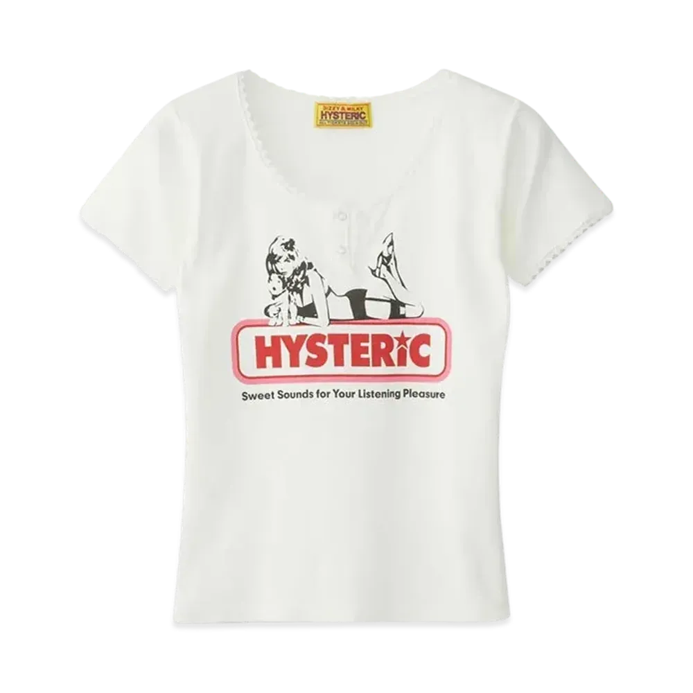 HYSTERIC GLAMOUR Sweet Sounds Chibi T-Shirt "White"